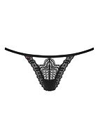 Seductive thong, openwork lace
